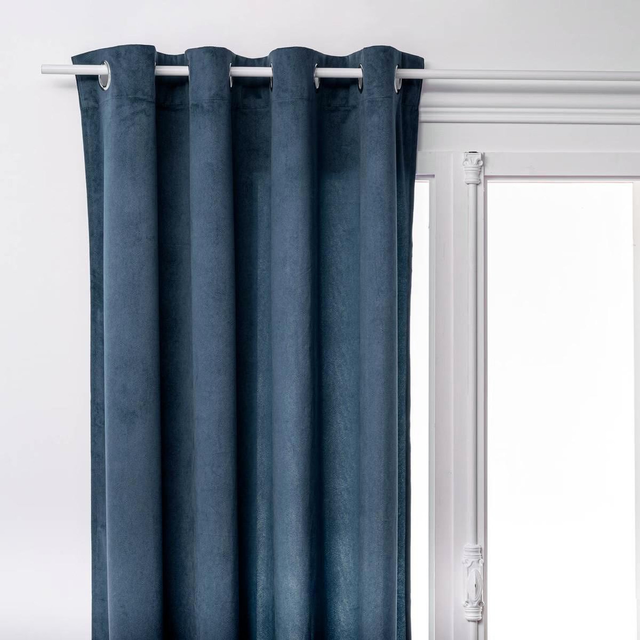 ATMOSPHERA Rideau tamisant  lilou  140x260cm bleu égéen