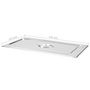 Voir la diapositive 6 : VIDAXL Couvercles de plateau 2 pcs GN 1 1 Acier inoxydable