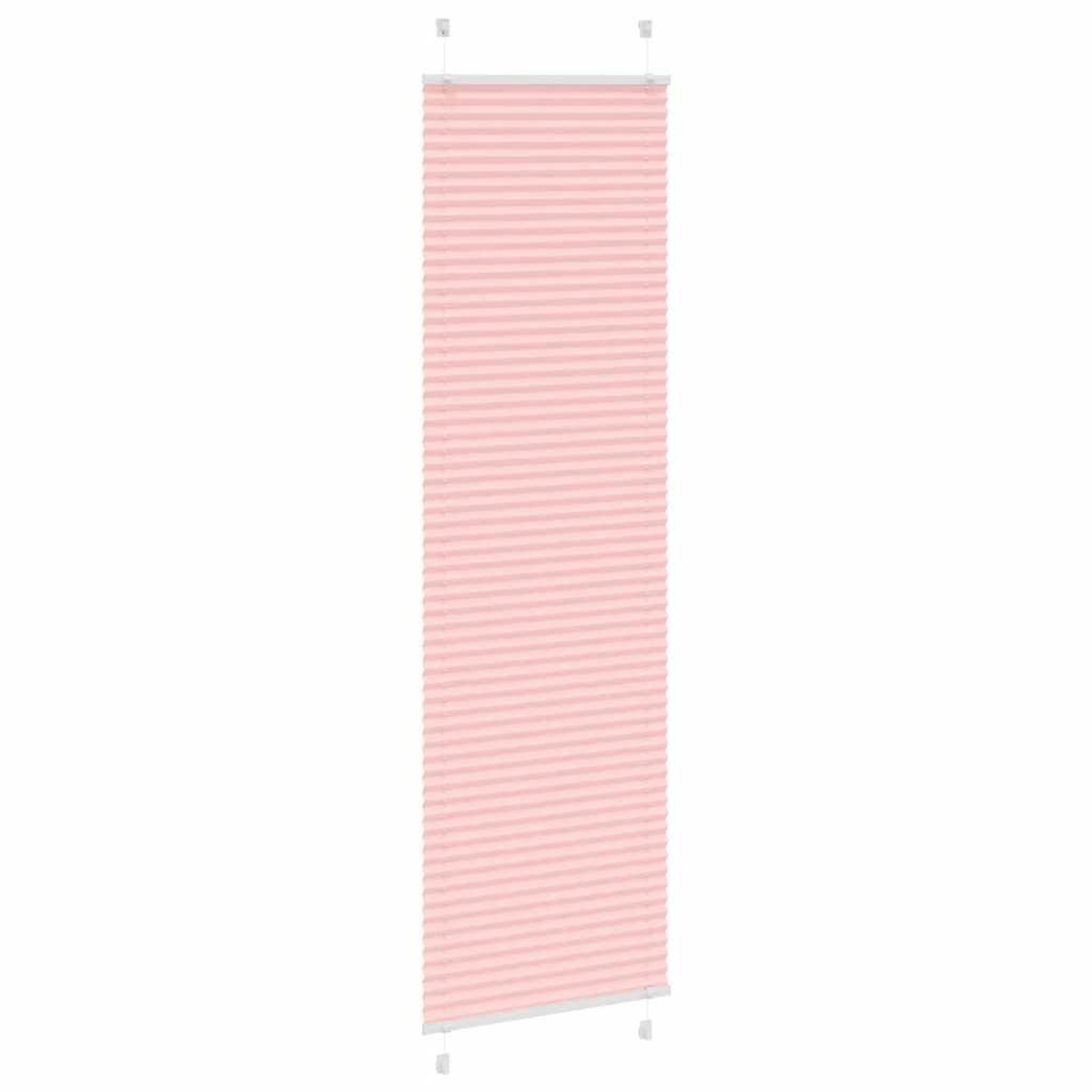Voir la diapositive 3 : VIDAXL Store plisse rose 65x200 cm largeur du tissu 64,4 cm polyester