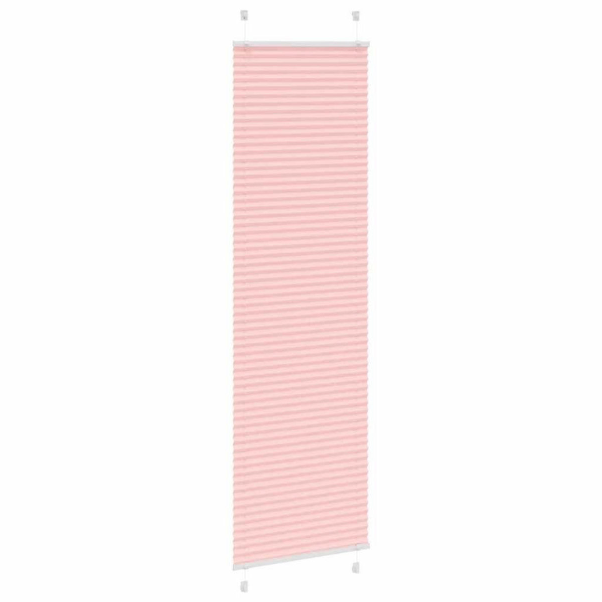 VIDAXL Store plisse rose 65x200 cm largeur du tissu 64,4 cm polyester