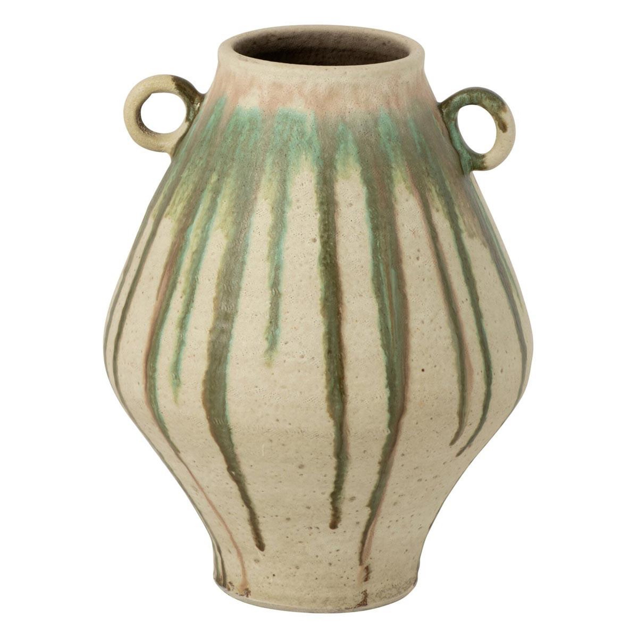 J-LINE Vase en céramique  oliveto  45cm beige & vert