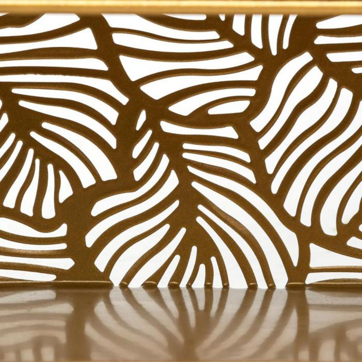 ATMOSPHERA Étagère Murale 4 Niveaux  Palmer  39cm Or