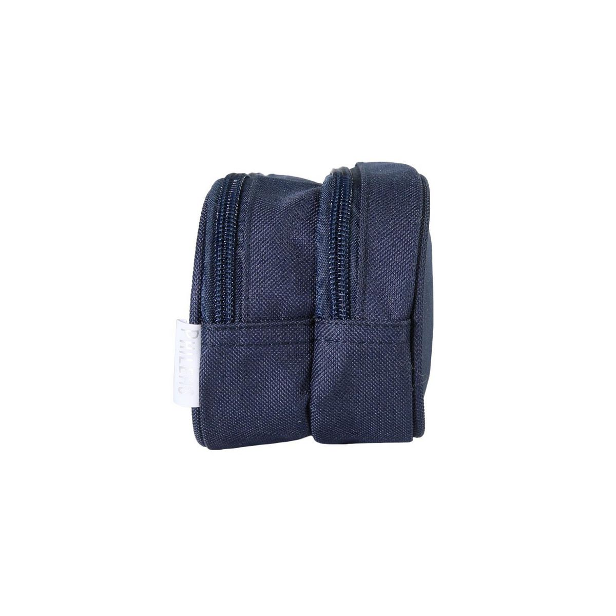 Bagtrotter Bagtrotter - Phileas  - Requins - Trousse Scolaire Rectangulaire - Marine - 2 Compartiments Zippés - 23x7x10cm - Matière Polyester - Accessoire et Papeterie Scolaire