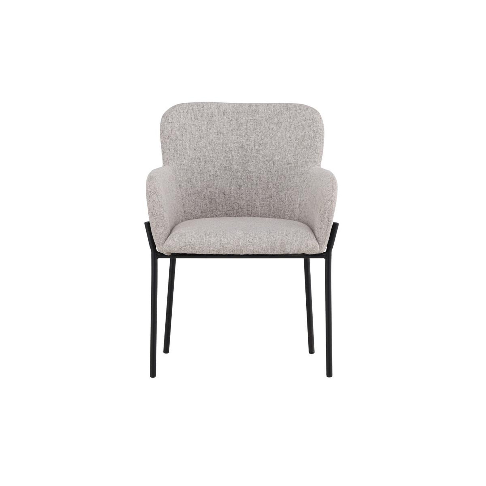 Voir la diapositive 2 : Paris Prix Chaise en tissu effet lin  vätö  81cm beige & noir