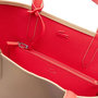 Voir la diapositive 5 : Lacoste Sac Cabas Réversible Beige/Rouge Femme Lacoste Anna