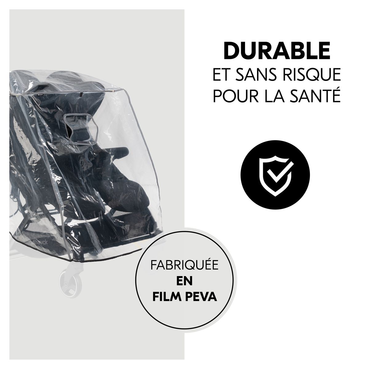 HAUCK Habillage pluie pour poussette Pushchair Raincover Duo