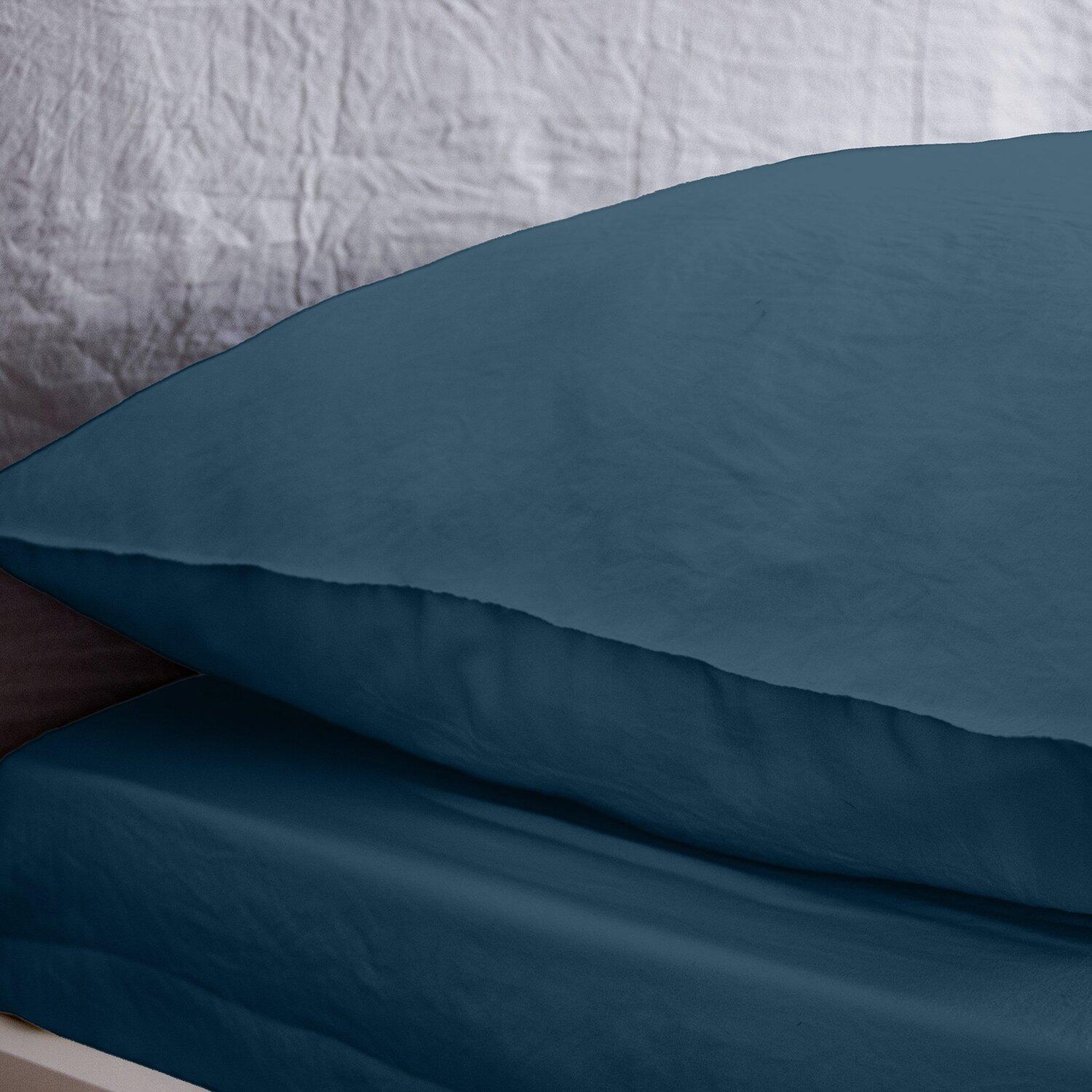 Voir la diapositive 3 : Home collection Drap housse microfibre lavee