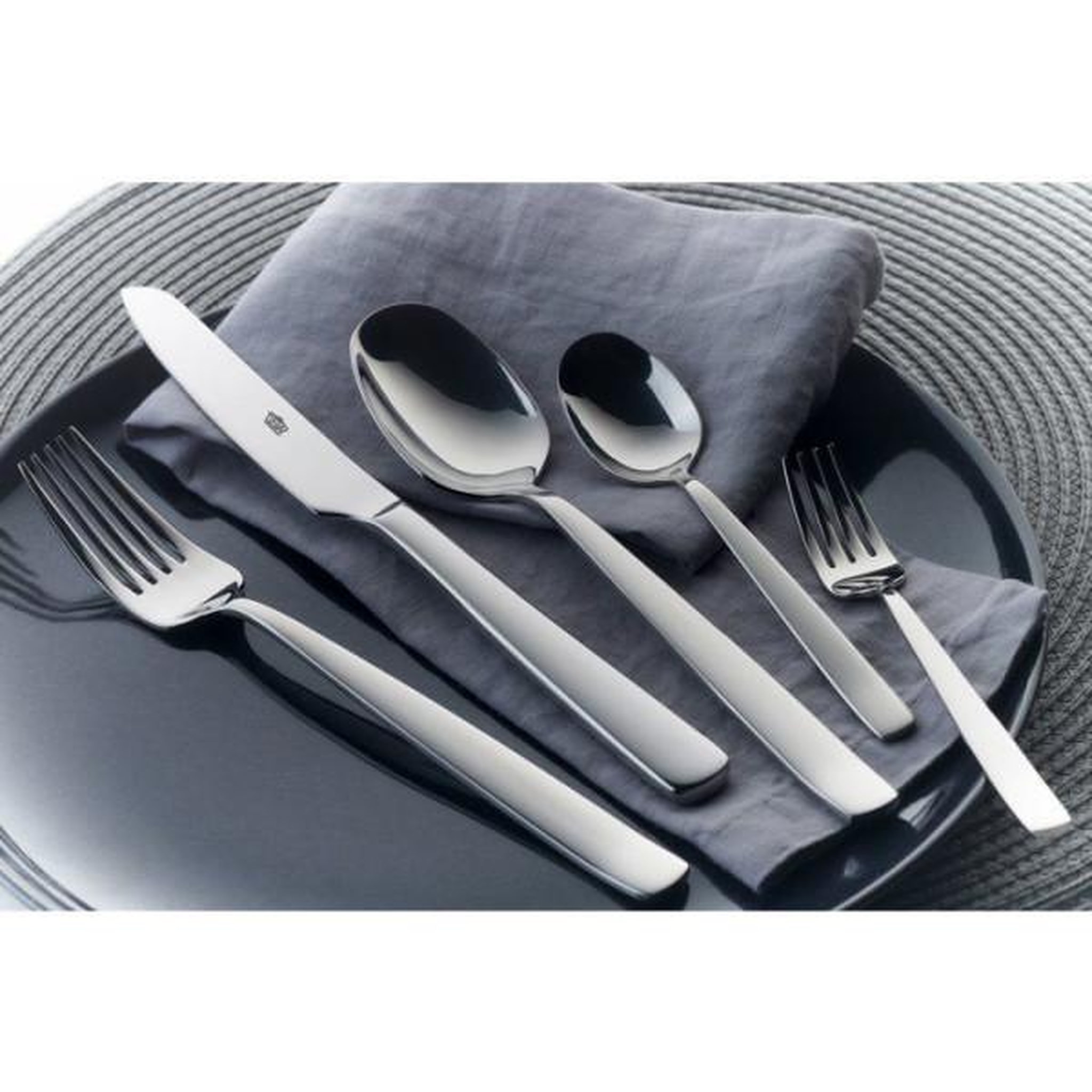 Voir la diapositive 4 : GSW Ménagere - GSW PREMIUM - 893497 - 60 pieces - Acier inox massif 18/10
