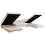 Voir la diapositive 3 : BEST MOBILIER Ayden - canapé panoramique en u 7 places convertible avec coffre et têtières réglables en tissu