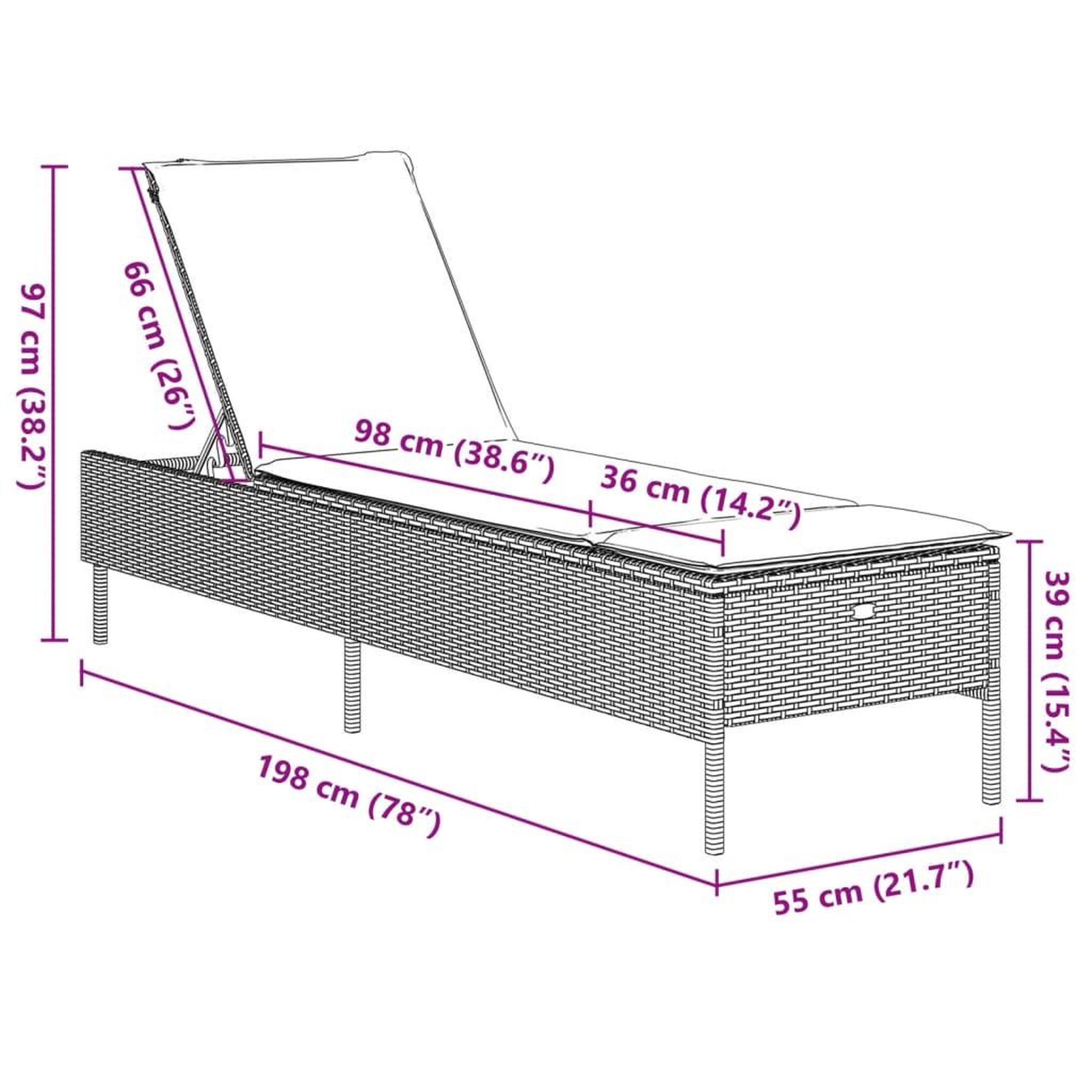 Voir la diapositive 6 : VIDAXL Ensemble de chaises longues avec coussins 3 pcs gris poly rotin