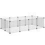 Voir la diapositive 1 : PAWHUT Cage parc enclos pour animaux domestiques L 106 x l 73 x H 36 cm bords arrondis fil métallique noir 55