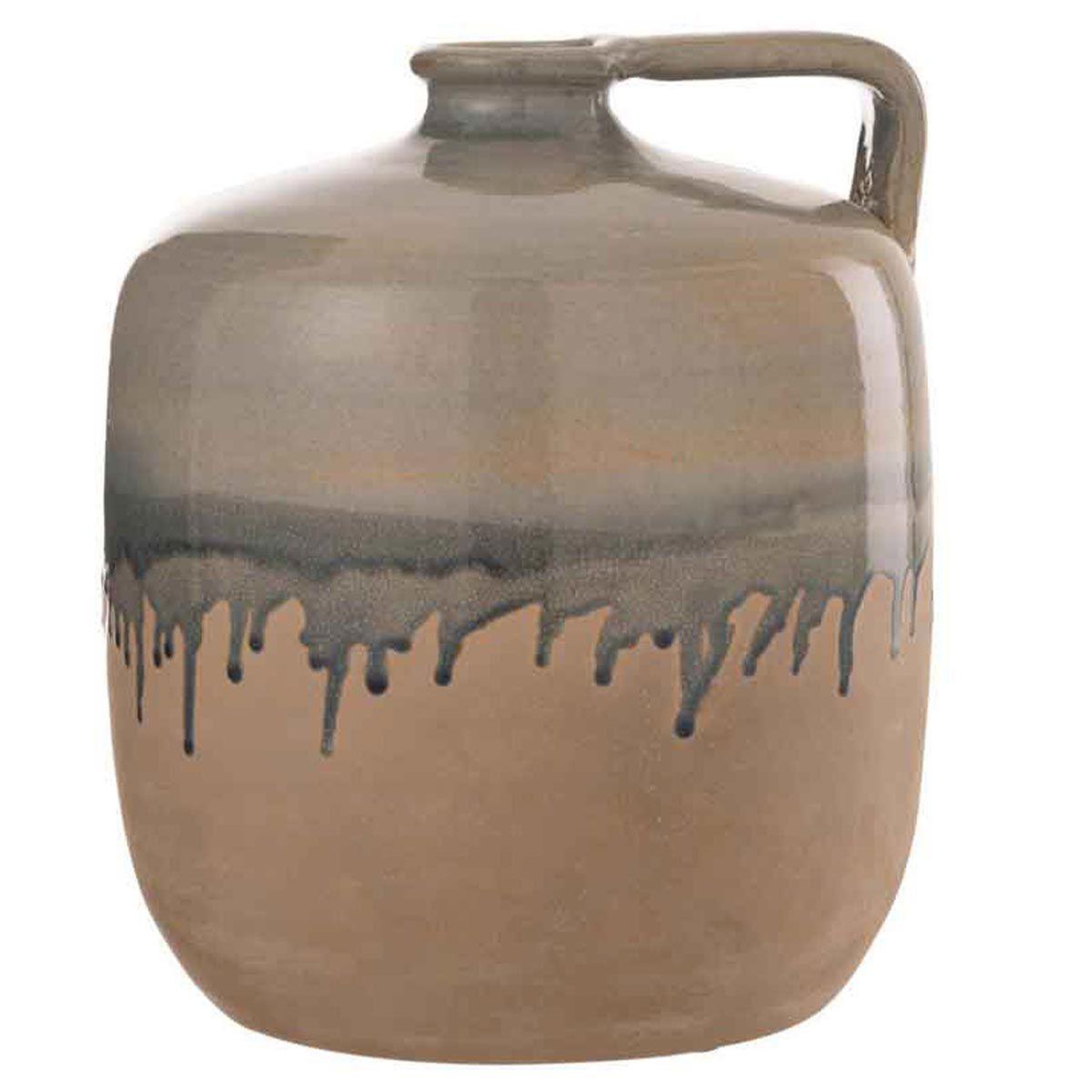 J-LINE Vase design en céramique  droplet  25cm beige