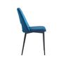 Voir la diapositive 3 : Habitat et Jardin Lot de 2 Chaises en velours  Fedora  - Bleu foncé