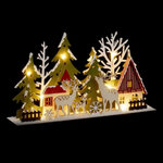 FEERIC LIGHT & CHRISTMAS Village de Noël Led  Lumineux  30cm Multicolore