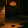 Voir la diapositive 2 : Lumisky Lampadaire sans fil FAROE Beige Poly rotin H160cm