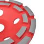 Voir la diapositive 3 : VIDAXL Disque de broyage diamante a double ligne 125 mm