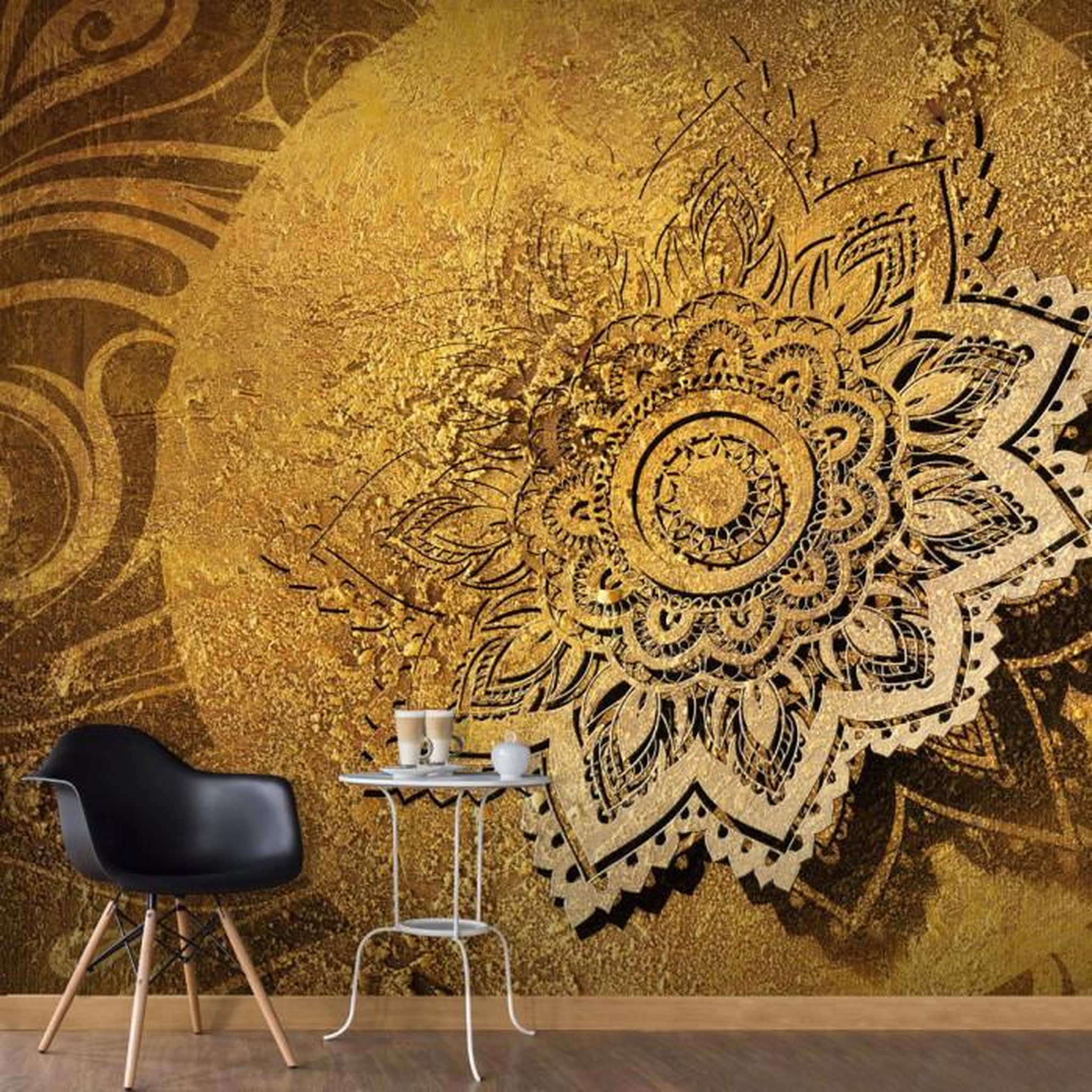 Paris Prix Papier Peint  Golden Illumination. Coloris disponibles : Multicolore