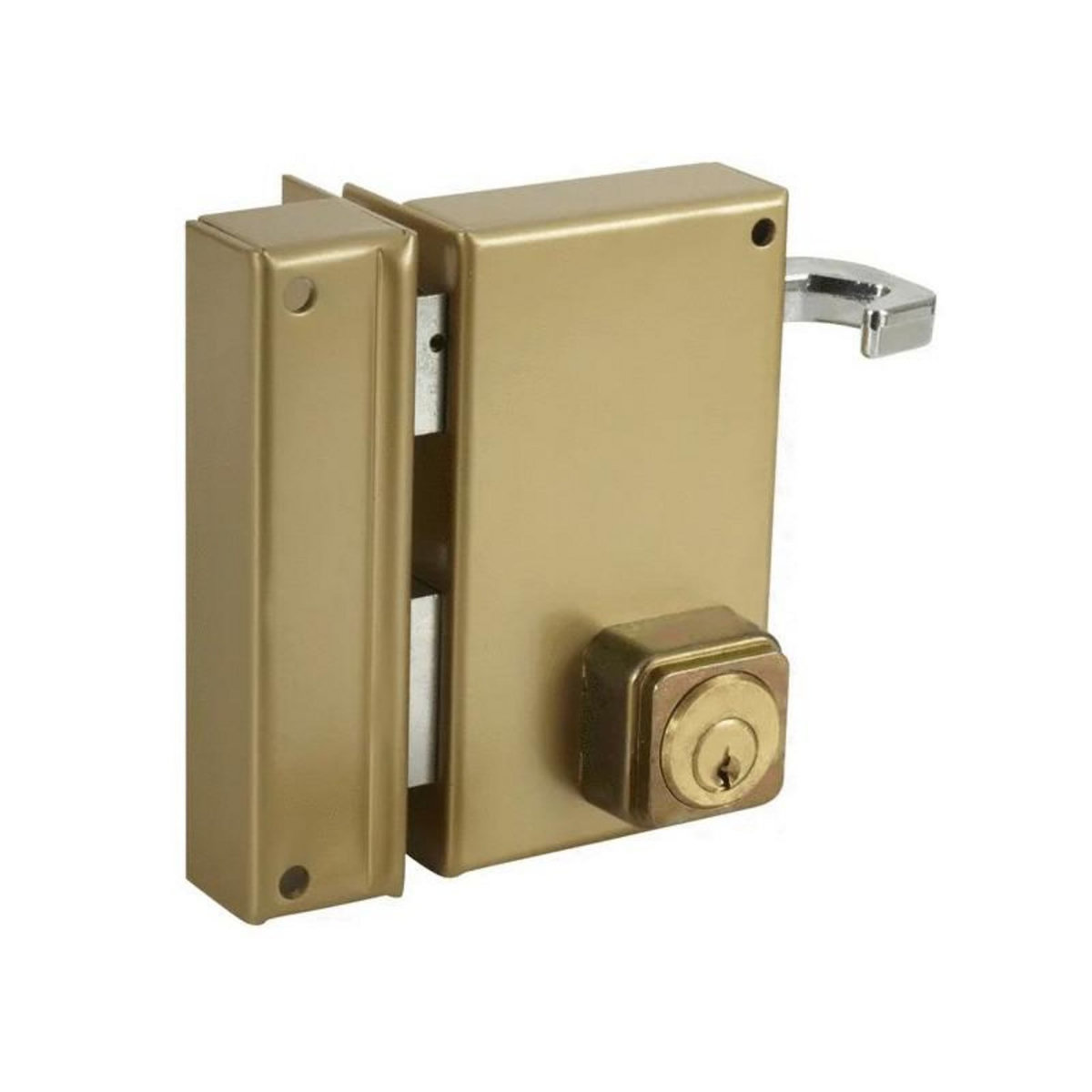 BRICARD Serrure monopoint en applique ALPHA cylindre rond Vertical tirage gauche BRICARD 450111