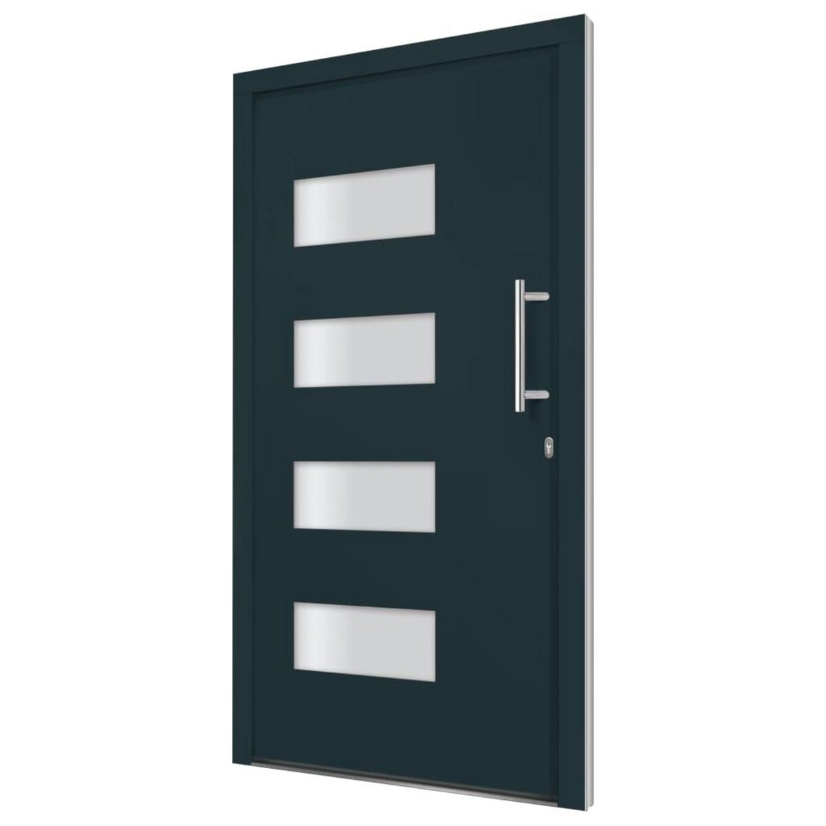 VIDAXL Porte d'entree Aluminium et PVC Anthracite 100x200 cm