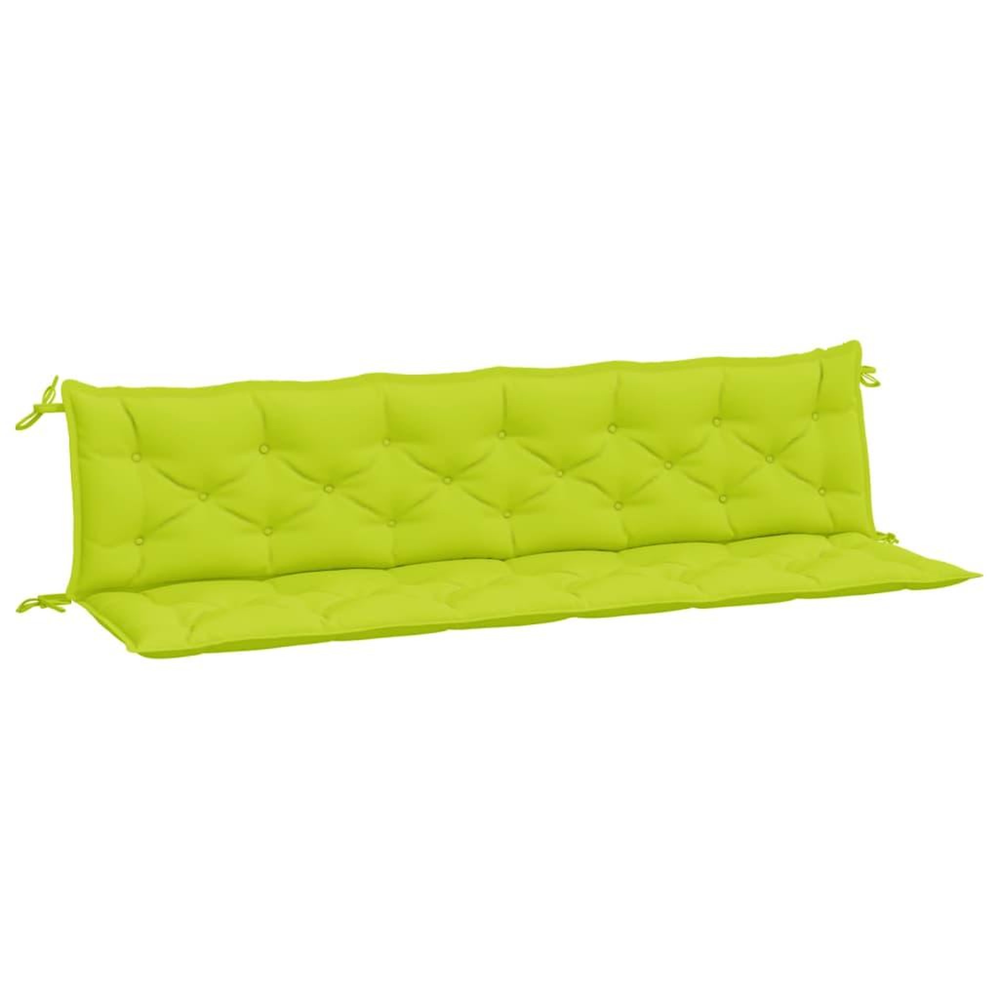 Voir la diapositive 2 : VIDAXL Coussins de banc de jardin lot de 2 vert vif tissu Oxford