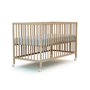 Voir la diapositive 5 : WEBABY Lit bébé cododo en bois avec roulettes 60 x 120 cm LIO