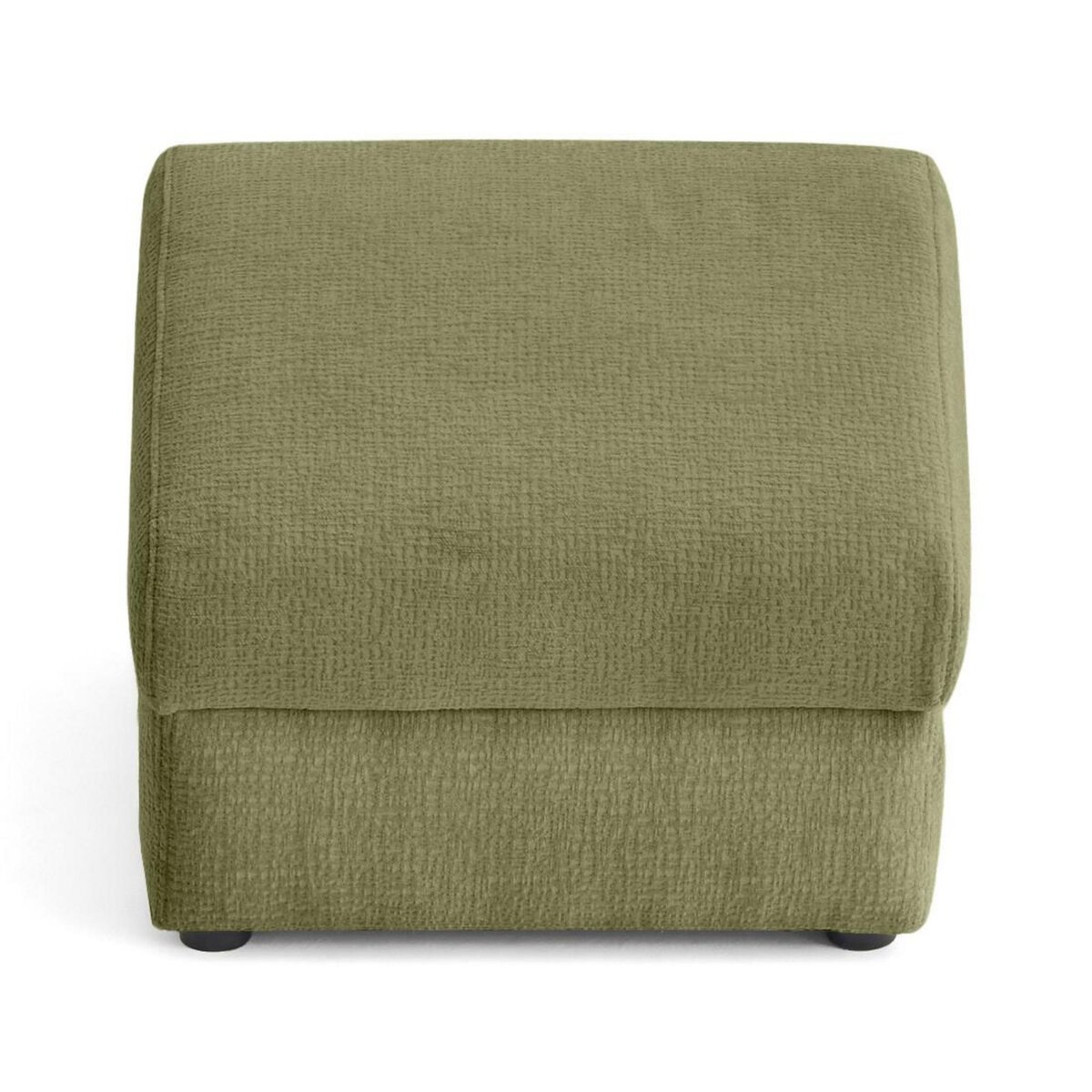 LISA DESIGN Bastille - pouf en tissu velours relief