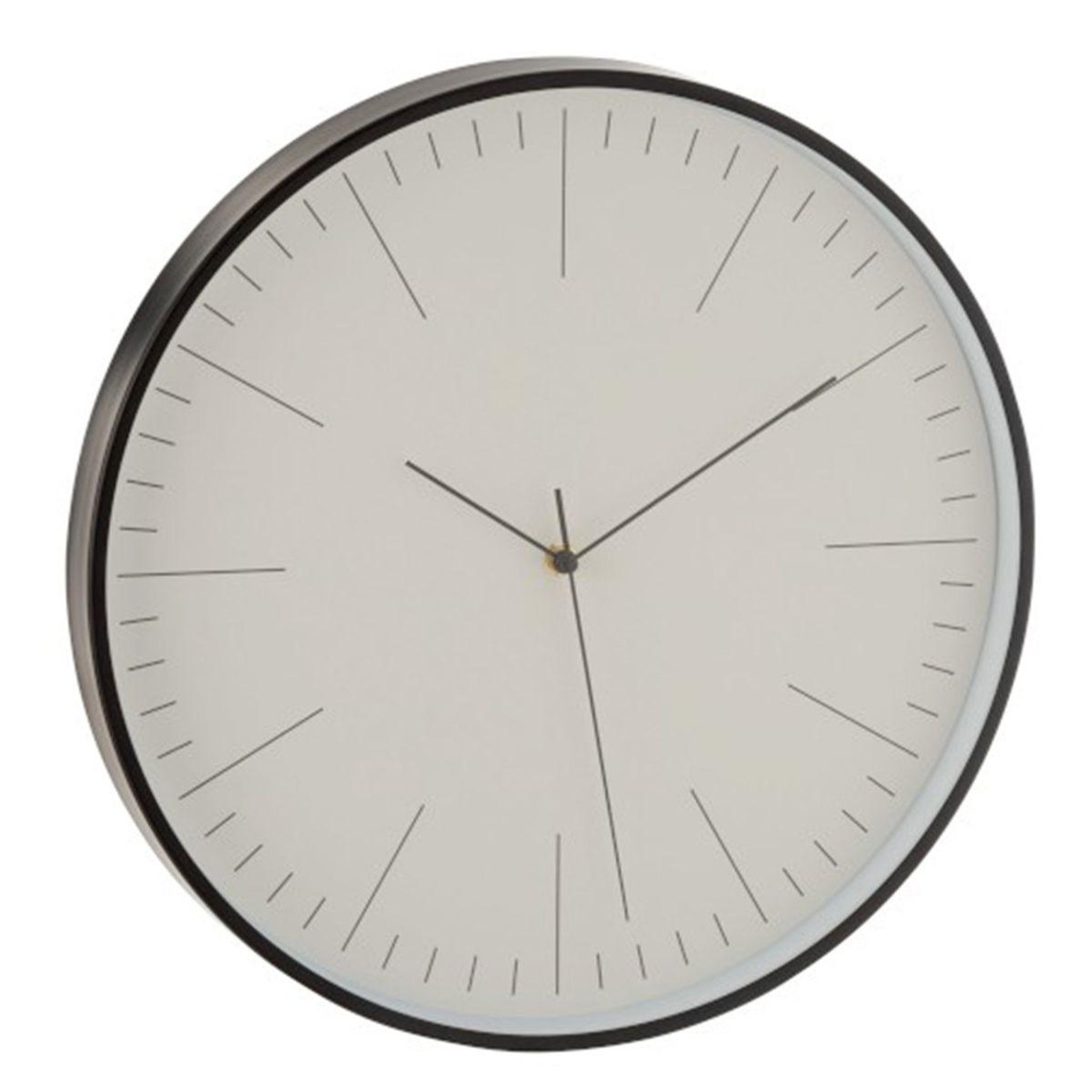 Voir la diapositive 1 : J-LINE Horloge murale design ronde  gerbert  41cm noir