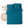 Voir la diapositive 3 : Douceur d'Intérieur Housse de couette 240x220 + 2 taies Cléo bleu