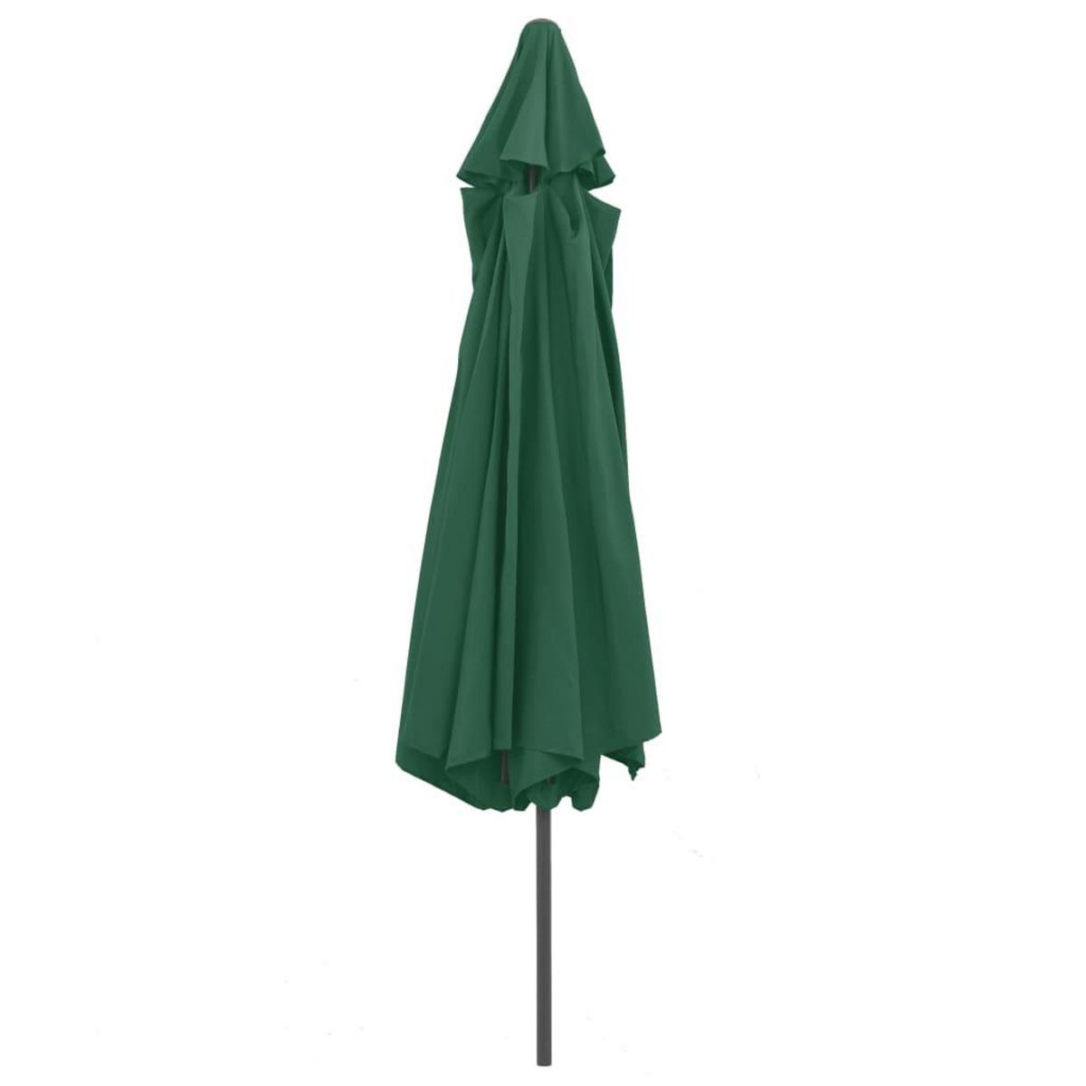 VIDAXL Parasol de jardin avec mat en metal 390 cm vert