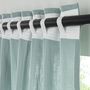 Voir la diapositive 2 : FUTURE HOME Rideau uni en gaze de coton pattes cachées à l'unité 140x260cm
