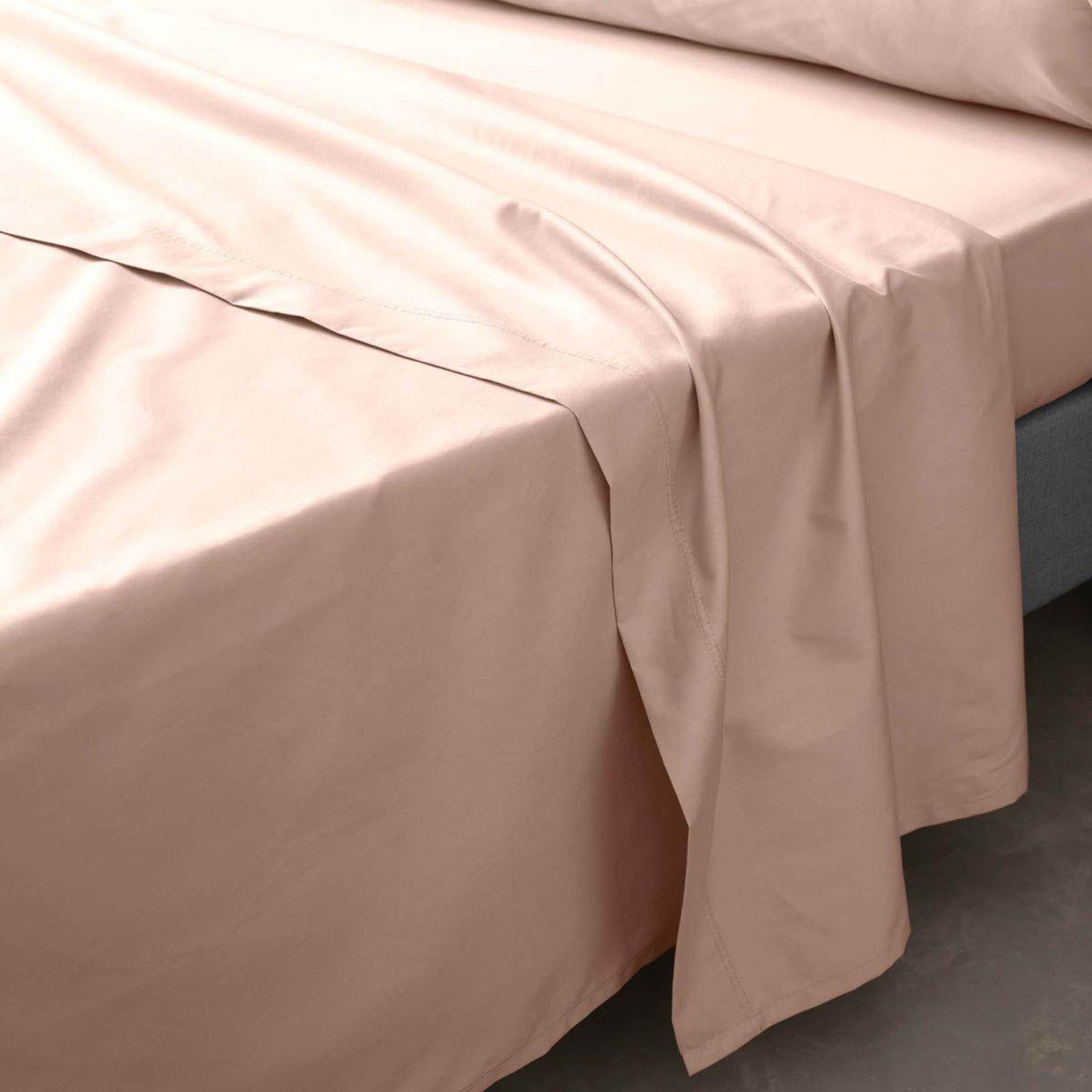 Douceur d'Intérieur Drap Plat  Percaline  180x290cm Nude