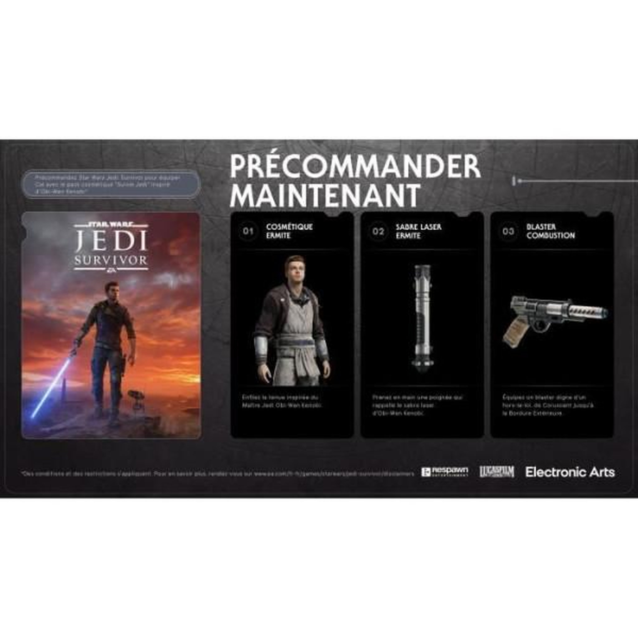 Voir la diapositive 2 : Electronic Arts Star Wars Jedi Survivor PS4