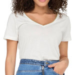 JACQUELINE DE YONG T-Shirt Blanc Femme JDY Dalila. Coloris disponibles : Blanc