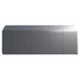 Voir la diapositive 3 : VIDAXL Tente de rangement 300x600 cm Acier Gris