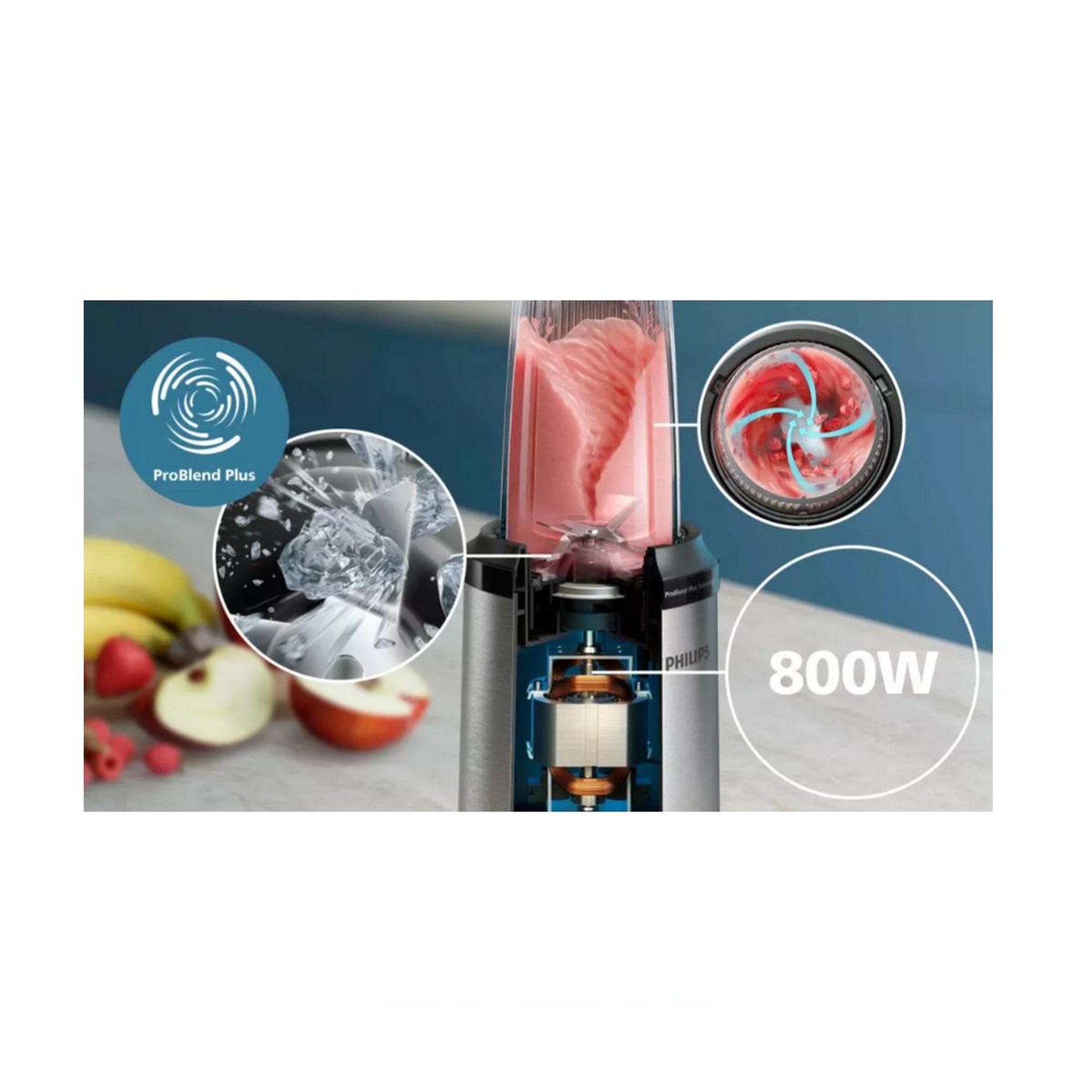 Voir la diapositive 3 : Philips Blender 700ml argent - hr2764/00