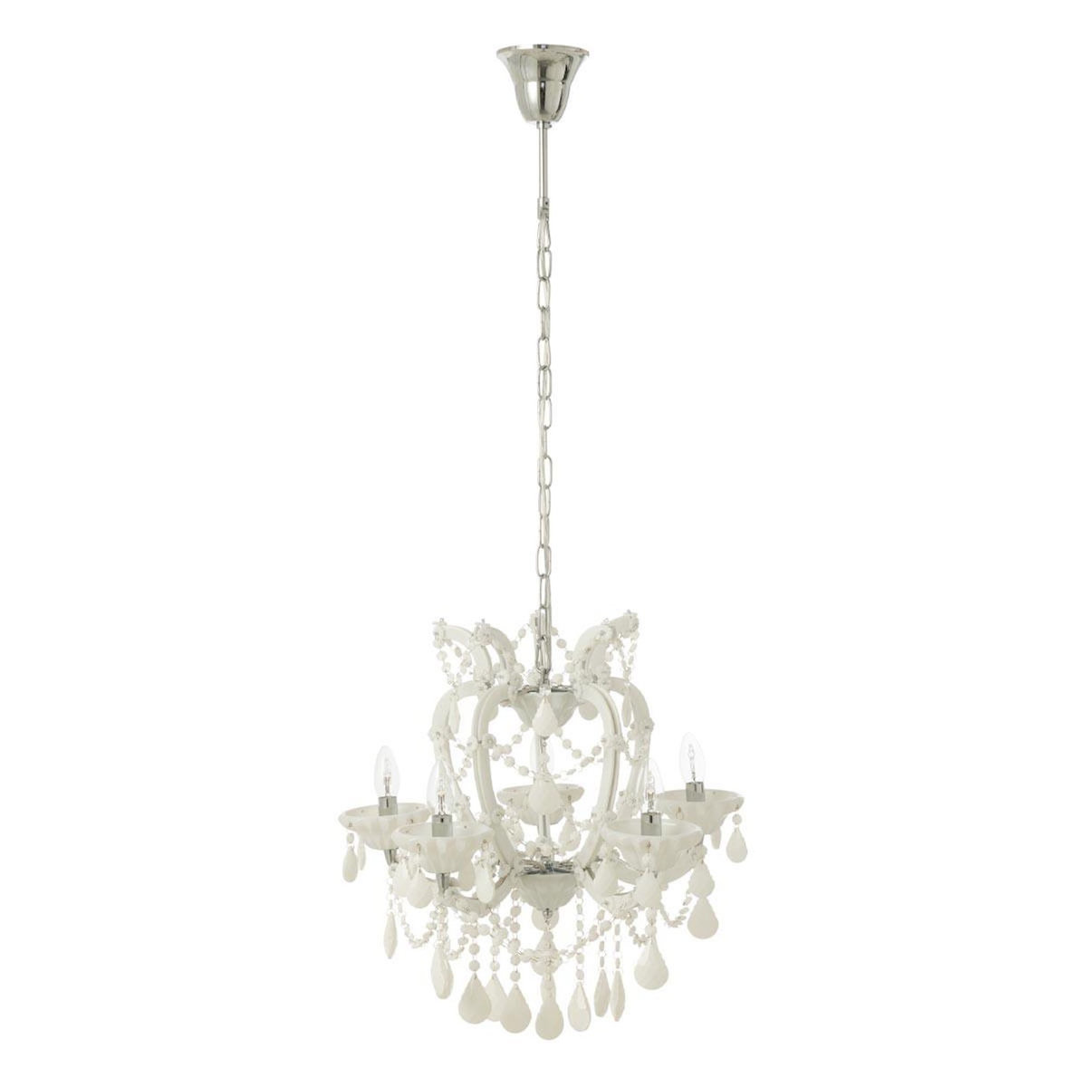 Paris Prix Lustre en Verre  Antique  57cm Blanc