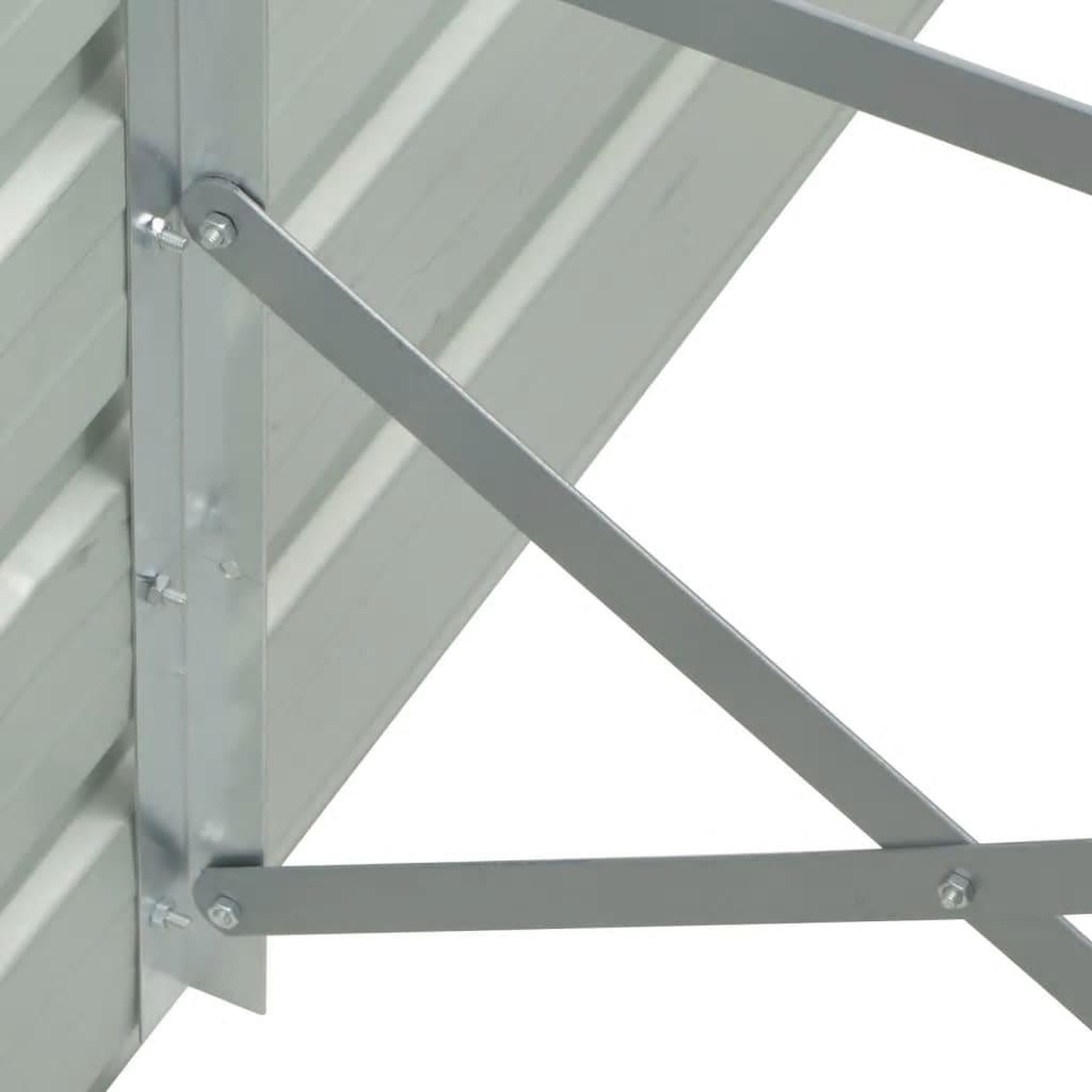 Voir la diapositive 5 : VIDAXL Lit sureleve de jardin Acier galvanise 480x80x77 cm Gris