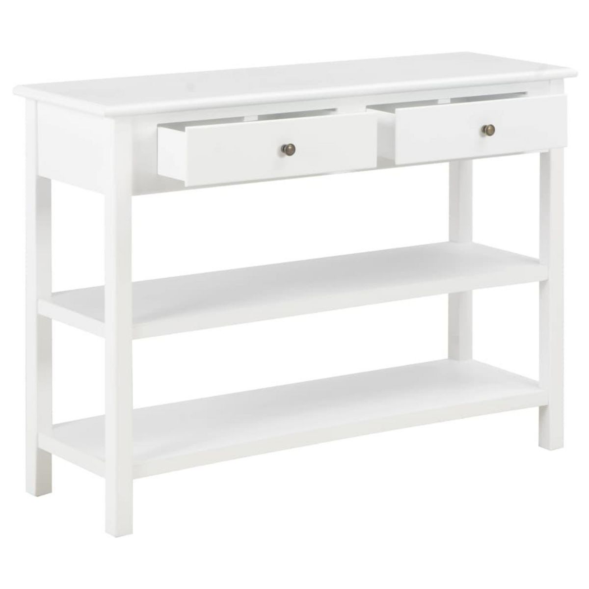 VIDAXL Buffet Blanc 110x35x80 cm MDF