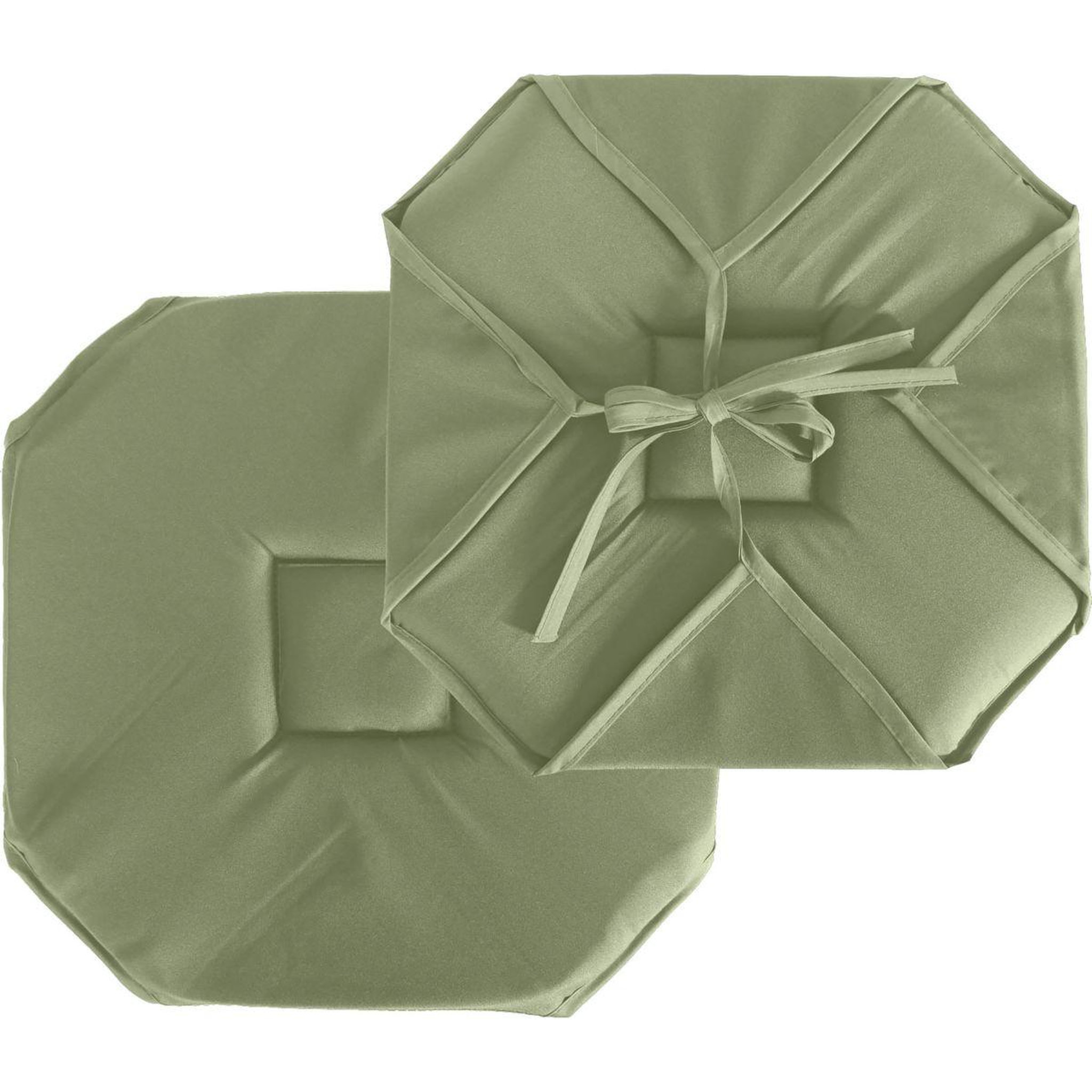 ENJOY HOME Galette de chaise uni  basic  40x40cm vert olive