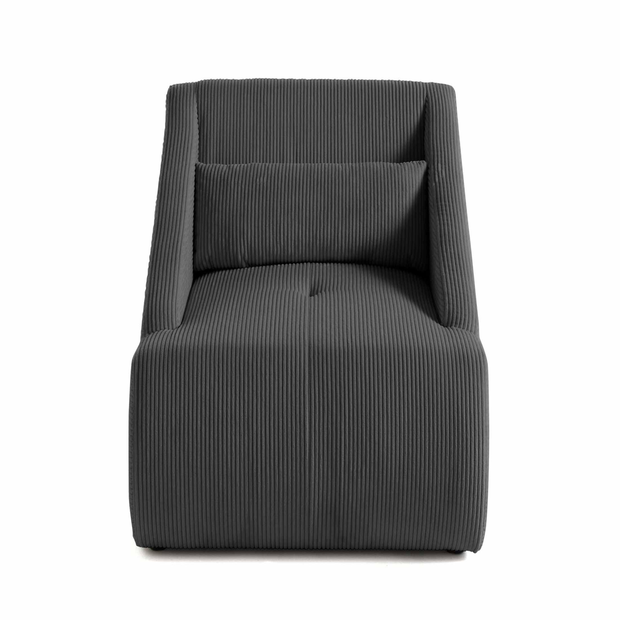 Voir la diapositive 1 : LISA DESIGN Onyx - fauteuil - en velours côtelé