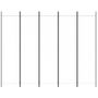 Voir la diapositive 3 : VIDAXL Cloison de separation 5 panneaux Blanc 250x200 cm Tissu