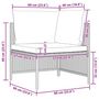 Voir la diapositive 6 : VIDAXL Canape de jardin a 4 places avec coussins Gris Resine tressee