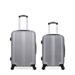 HERO HERO - Lot de 2 - Valise weekend et valise cabine LIPARI. Coloris disponibles : Beige, Gris, Rose