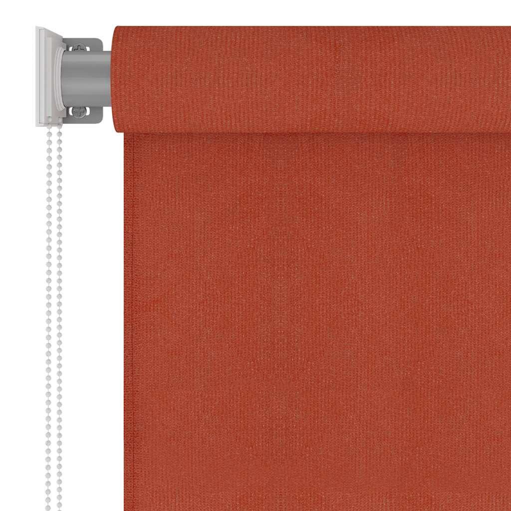 Voir la diapositive 4 : VIDAXL Store roulant d'exterieur 225 (l) x 140 (h) cm couleur terre cuite hdpe