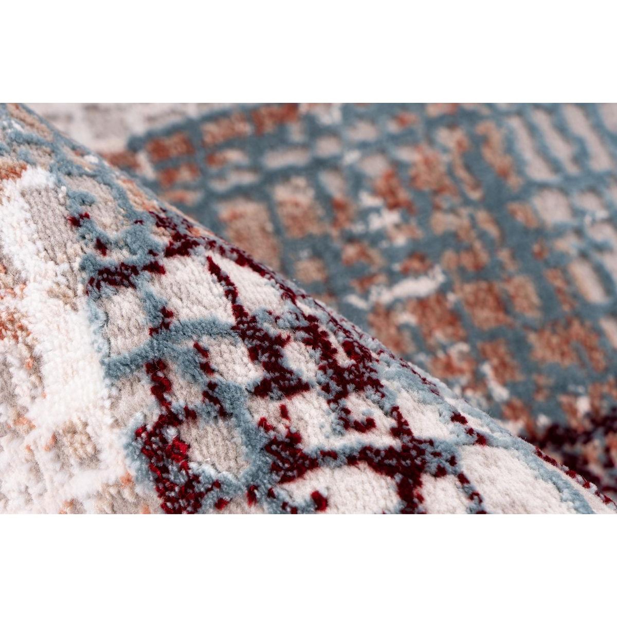 Voir la diapositive 3 : Paris Prix Tapis vintage à franges  akropolis iv  gris & rose