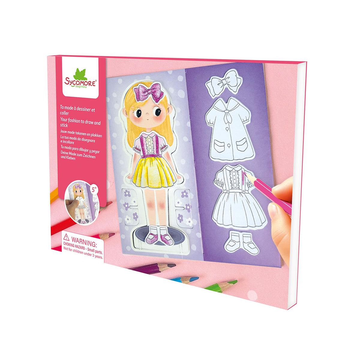 Au Sycomore Ta mode à dessiner et à coller