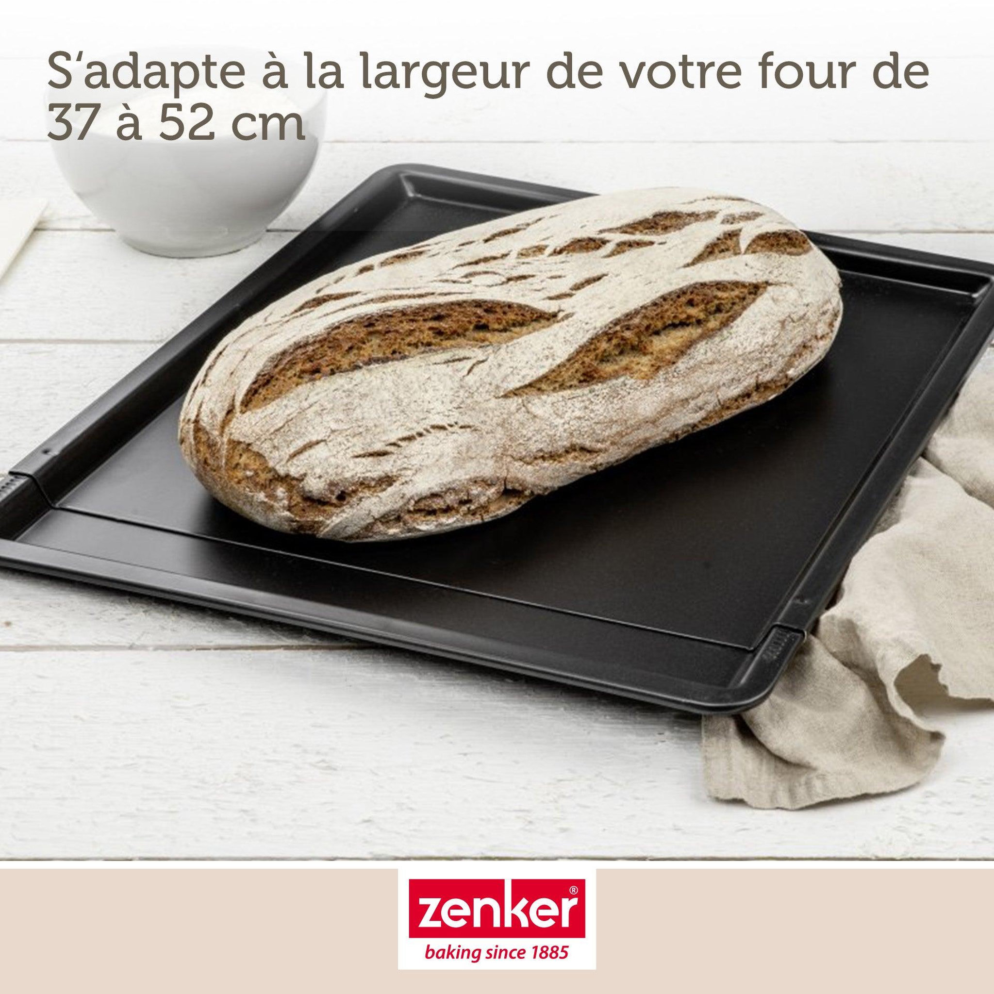 Voir la diapositive 5 : ZENKER Plaque à pâtisserie extensible de 37 x 52 cm zenker black metallic