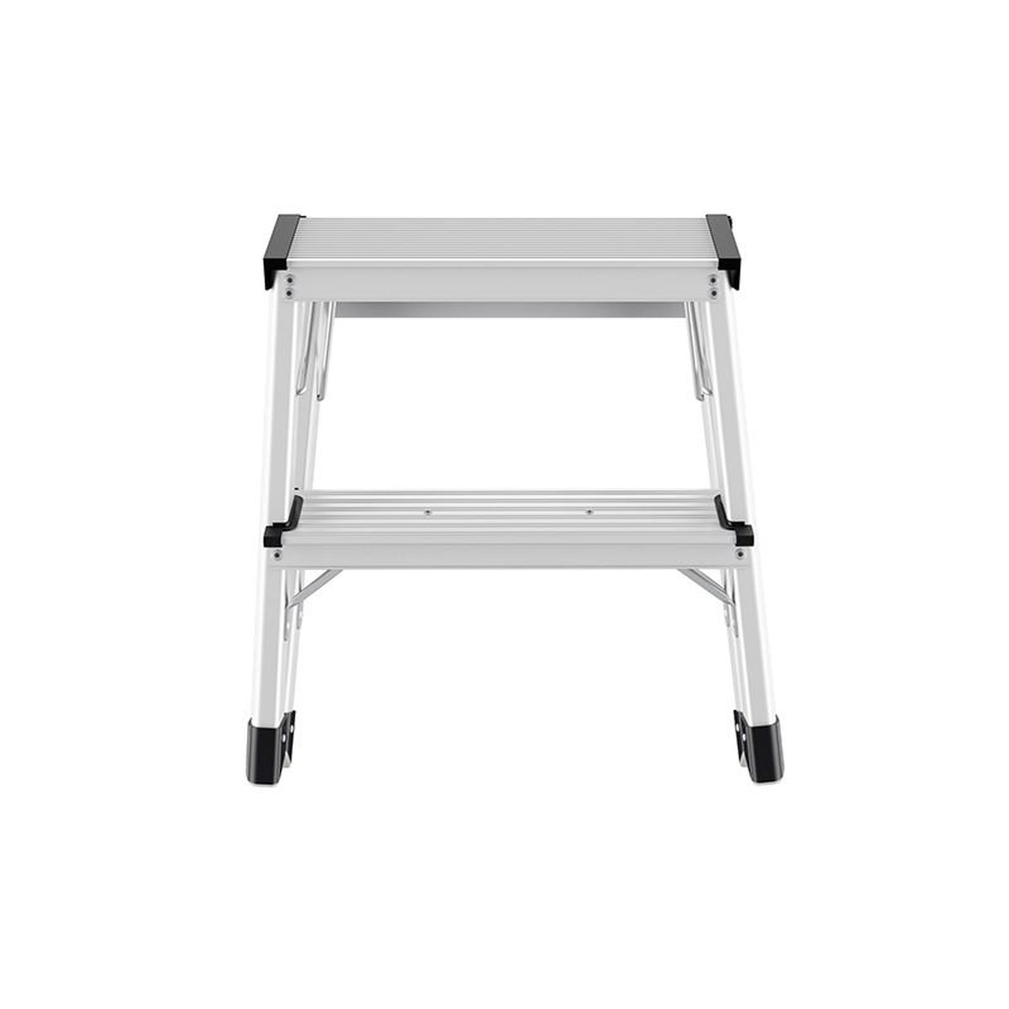 Voir la diapositive 3 : HAILO Marche pied double accès 2x2 marches pliant en aluminium hailo d60