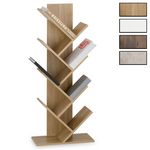 IDIMEX Étagère JULES en forme d'arbre, en bois. Coloris disponibles : Marron, Gris, Blanc