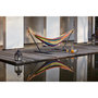 Voir la diapositive 2 : CONCEPT USINE Hamac sur pied 2,6 m avec toile en tissu multicolore COPACABANA